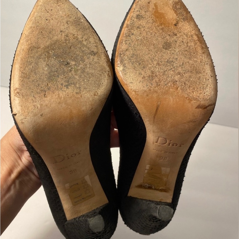 Christian Dior reptile printed heels, Size 7.5. - Picture 5 of 6